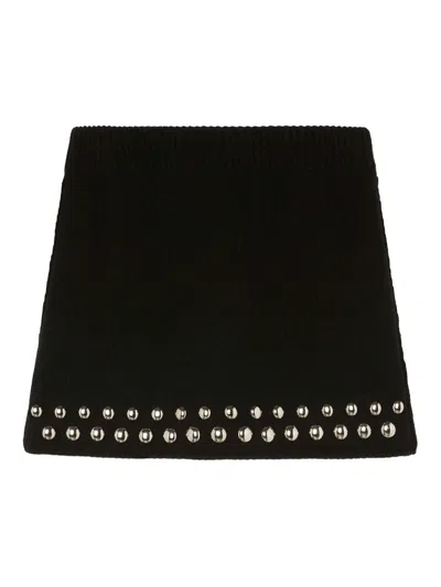 ALANUI LOVE AND STUDS MINI SKIRT
