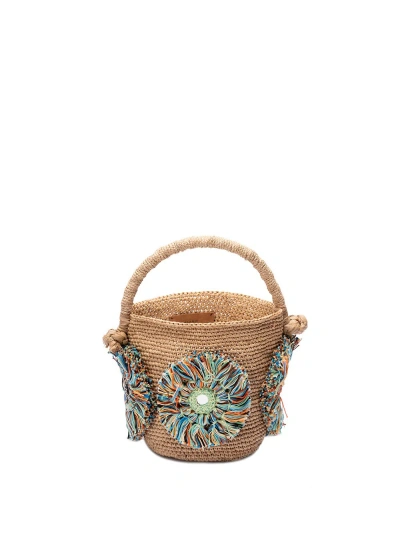 Alanui `mirror` Bucket Bag In Beis