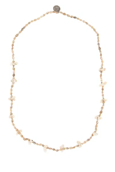 Alanui Mongo Shell Necklace White A In Multi