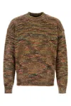 Alanui Multicolor Acetate Blend Grunge Beat Sweater In Multi
