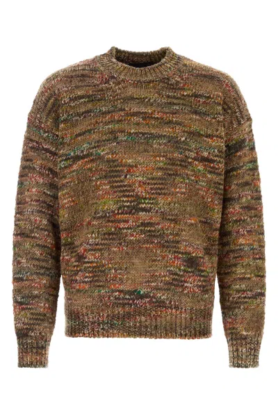 ALANUI ALANUI MULTICOLOR ACETATE BLEND GRUNGE BEAT SWEATER