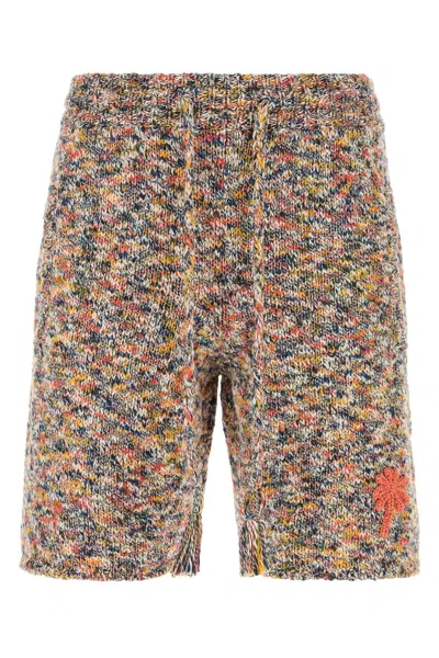 ALANUI ALANUI MULTICOLOR CROCHET DUST OF LIGHT BERMUDA SHORTS
