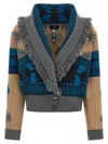 Alanui Multicolor Icon Bomber Cardigan In Multi