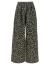 Alanui Seattle Pleated Leopard-print Jeans In Multi