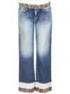 Alanui Multicolor Regular Mid Rise Jeans In Multicolor