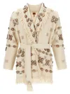 Alanui Ocean Dream Fringe Cardigan With Shell Embellishments