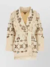 Alanui Sand Silk Blend Ocean Dream Cardigan