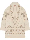 Alanui Ocean Dream Single-breasted Coat In Neutrals
