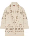 Alanui Ocean Dream Single-breasted Coat In Neutrals