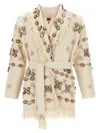 Alanui Ocean Dream Fringe Cardigan With Shell Embellishments
