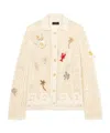 Alanui Open-work Embellished Shirt In Brown