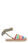 Alanui Over The Rainbow Espadrilles In Ecru