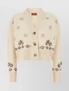 Alanui Cardigan Ocean Dream Oversize In Misto Seta Avorio Donna