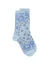 Alanui Paisley-pattern Socks In Transparent