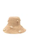 Alanui Shadow Of The Palm Raffia Hat In Brown
