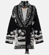 Alanui Palm Grove Tales Cardigan In Black