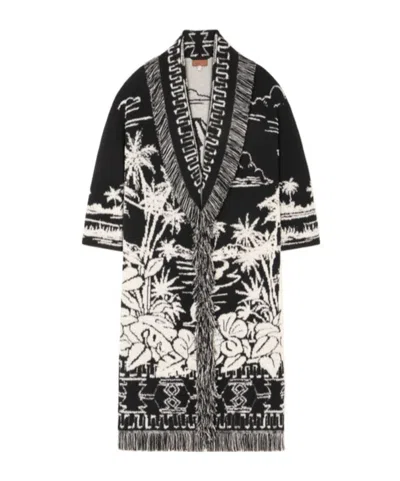 Alanui Palm Grove Tales Coat In Black