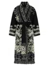 Alanui 'palm Grove Tales' Coat In Black