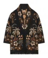 Alanui Glimpse Of Eden Wool And Cashmere Cardigan In Multi