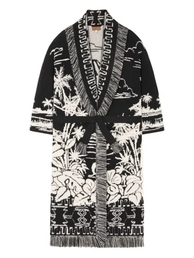 ALANUI PALM-TREE FRINGE COAT