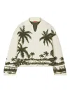 Alanui Polokragen-pullover Mit Palmen-print In Neutral
