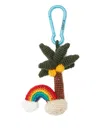 Alanui Palm-tree Rainbow Keyring In Multi