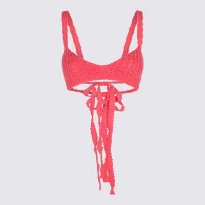 ALANUI ALANUI PINK WOOL PALM SPRINGS TOP