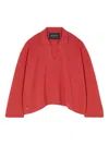 Alanui Pullover Mit Poloshirtkragen In Red