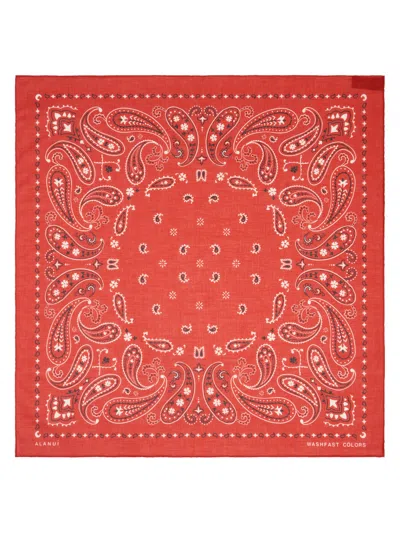 Alanui Printed Cotton Bandana Red/multicolor