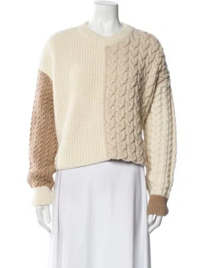 Pre-owned Alanui Printed Crew Neck Sweater In Neutral