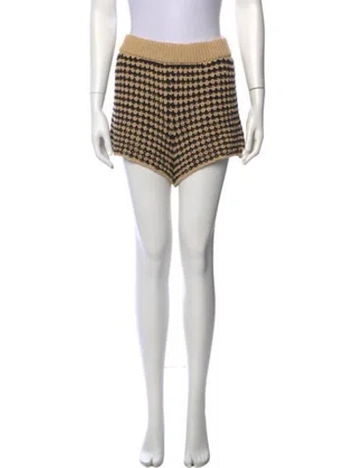 Pre-owned Alanui Printed Mini Shorts In Multi