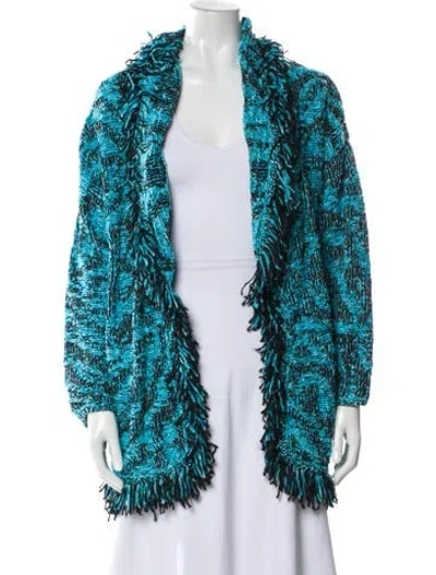 Pre-owned Alanui Printed Open Front Sweater In Multi