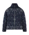 Alanui Down Jacket Wool Concealed Drawstring In Black