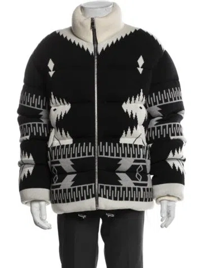 Pre-owned Alanui Printed Puffer Coat In Multi