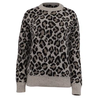 Alanui Printed Sweater In Animal Print Wool