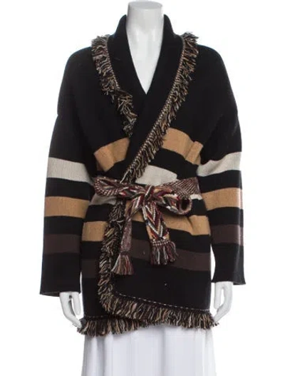 Pre-owned Alanui Printed V-neck Sweater In Multi