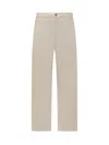 Alanui Straight Leg Denim Pants In Beige
