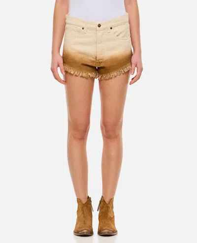 Alanui Shades Of Eden Denim Shorts In Multi