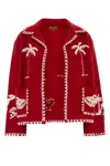 Alanui Remember Me Palm-tree Car Wool Jacket