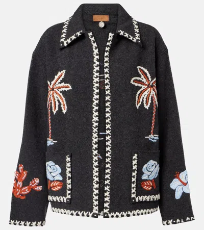 Alanui Remember Me Virgin Wool Jacket In Black