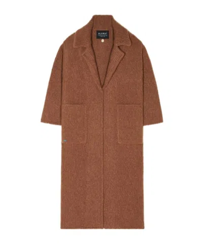 ALANUI RIBBED BELTED COAT
