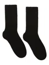 Alanui Ribbed Cashmere Socks In Black