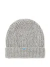 Alanui Ribbed-knit Beanie In Gray