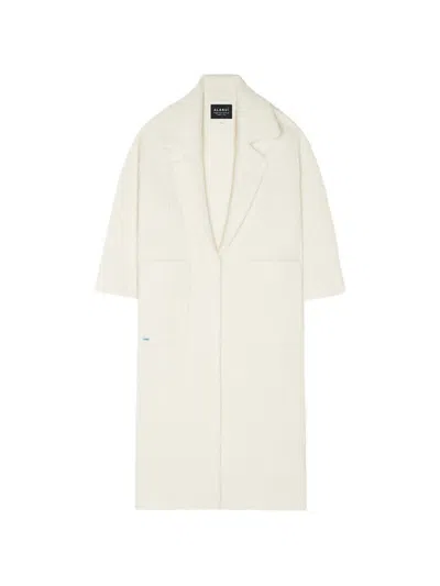 Alanui Rib-knit Belted Coat In Neutral