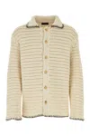Alanui Camicia In Crochet Sabbia Uomo In Light Brown