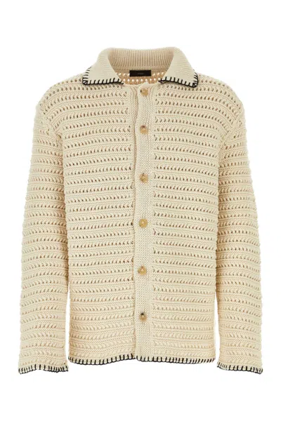 Alanui Sand Crochet Shirt In Neutral