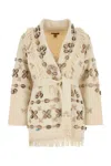 Alanui Sand Silk Blend Ocean Dream Cardigan