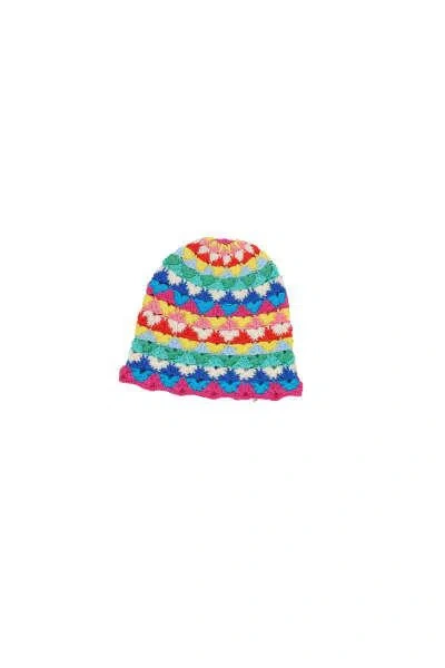 Alanui Over The Rainbow Handmade Beanie In Blue