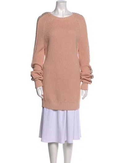 Pre-owned Alanui Scoop Neck Sweater In Pink