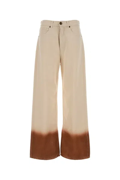 Alanui Shades Of Eden Denim Pants In Blue